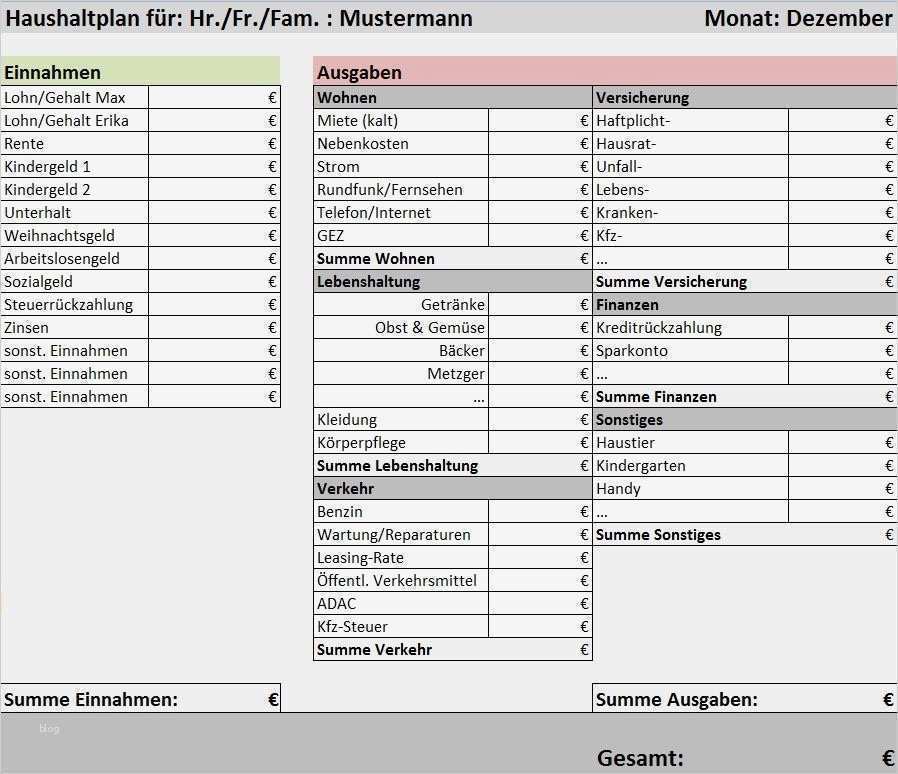 Vorlage Haushaltsplan Excel Erstaunlich 20 Vorlage Haushaltsplan