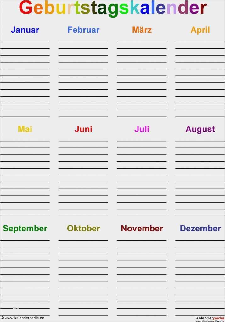 Vorlage HTML Seite Bewundernswert Groß Geburtstagskalender Vorlage Fotos