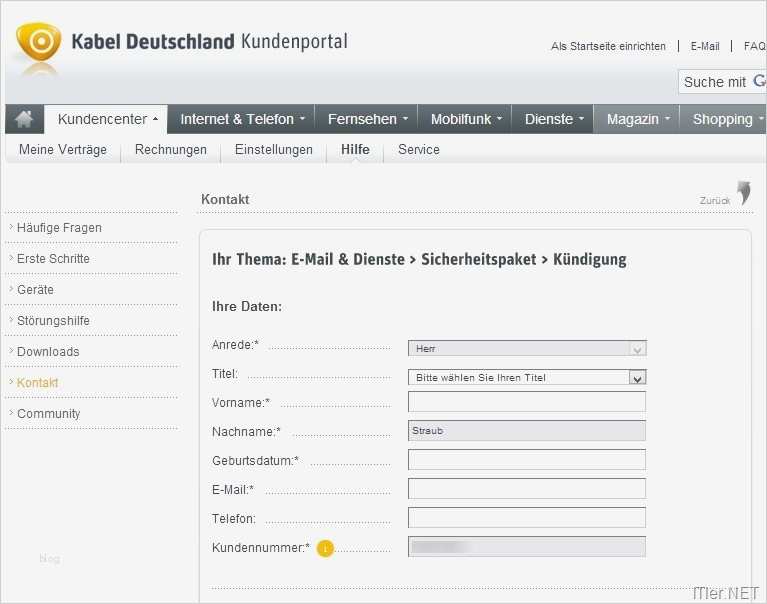 Vorlage Kabel Deutschland Kündigung Neu Kabel Deutschland Sicherheitspaket Kündigen – so Gehts