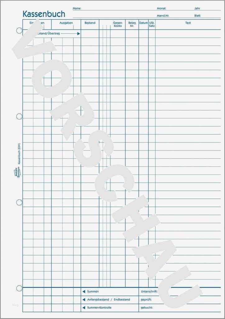 Vorlage Kassenbuch Pdf Neu Kassenbuch 426