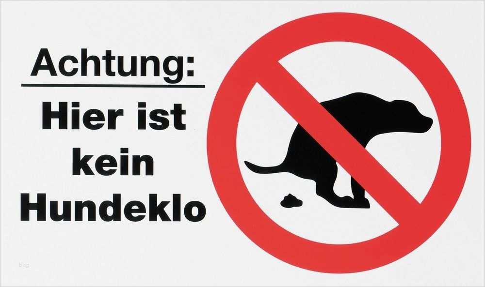 Vorlage Kein Hundeklo Einzigartig Schilder 150x250mm Warnschild Kein Hundeklo Hinweisschild