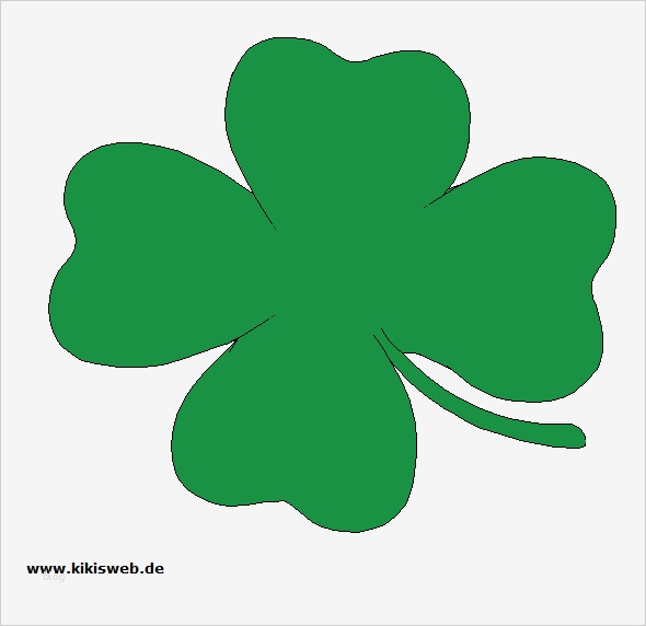 Vorlage Kleeblatt Ausschneiden Einzigartig Vorlage Kleeblatt