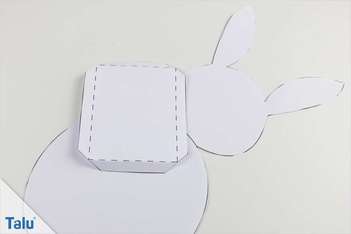 Osterkörbchen basteln Anleitung Vorlagen für