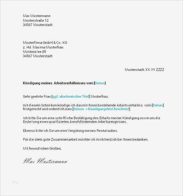 Vorlage Kündigung Arbeitsvertrag Arbeitnehmer Großartig Arbeitnehmer Kündigung Vorlage