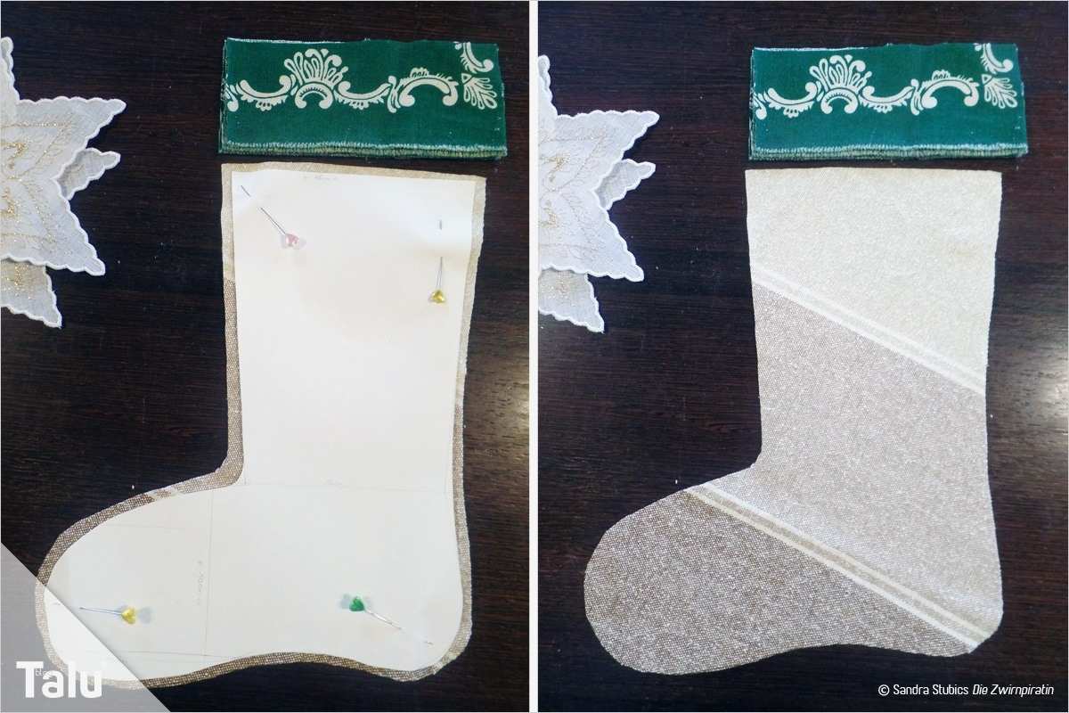 Vorlage Nikolausstiefel Nähen Genial Nikolausstiefel Nähen Schnittmuster Vorlage