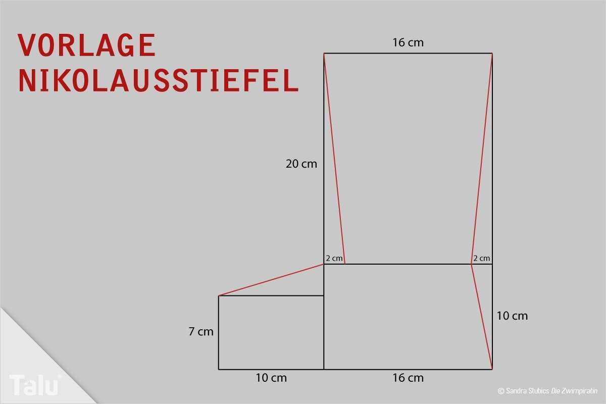 Vorlage Nikolausstiefel Nähen Gut Nikolausstiefel Nähen Schnittmuster Vorlage