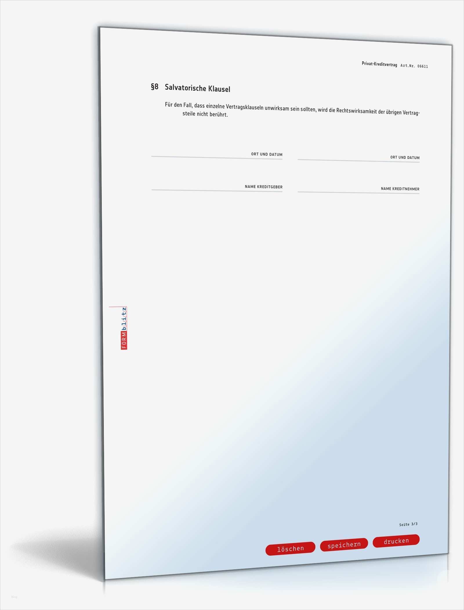 Vorlage Privatkreditvertrag Word Erstaunlich Privatkreditvertrag