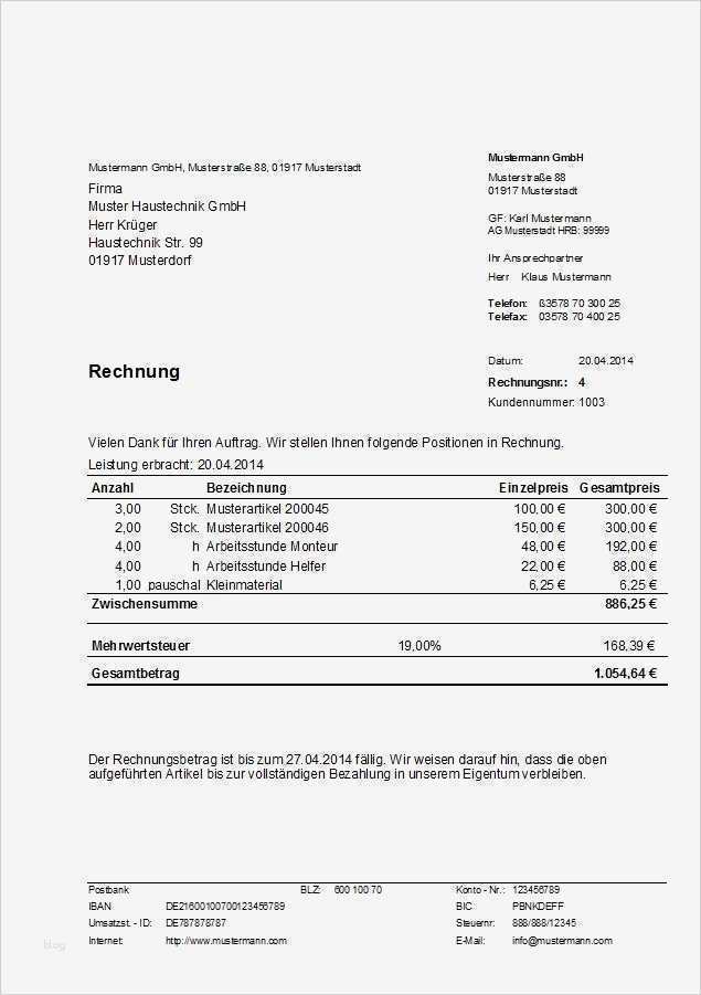 Vorlage Rechnung Ferienwohnung Erstaunlich Muster Rechnung Erstellt Mit Dem Programm Hth Rechnungen