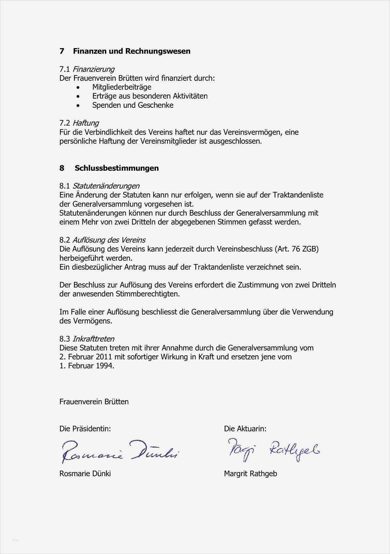 Vorlage Satzung Verein Bewundernswert Fein Vorlage Für Vereinsstatuten Galerie Ideen