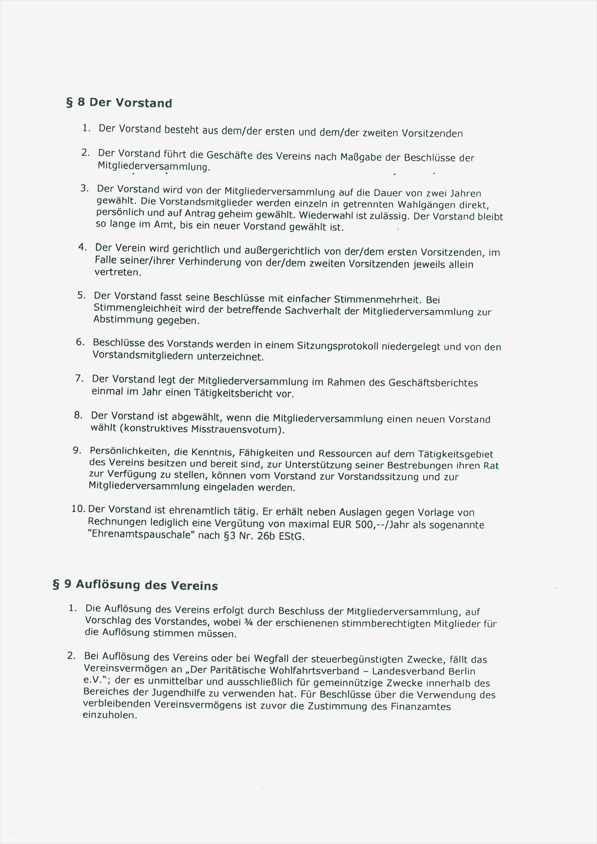 Vorlage Satzung Verein Bewundernswert Vereinssatzung – Kidz E V