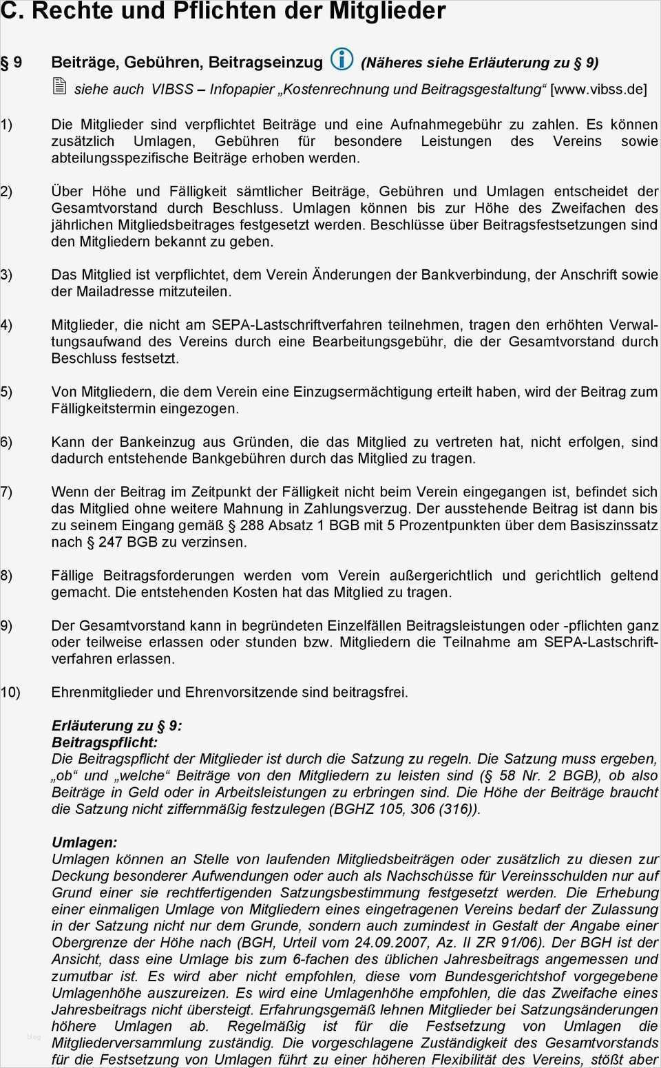 Vorlage Satzung Verein Inspiration Fantastisch Vereinsstatut Vorlage Zeitgenössisch