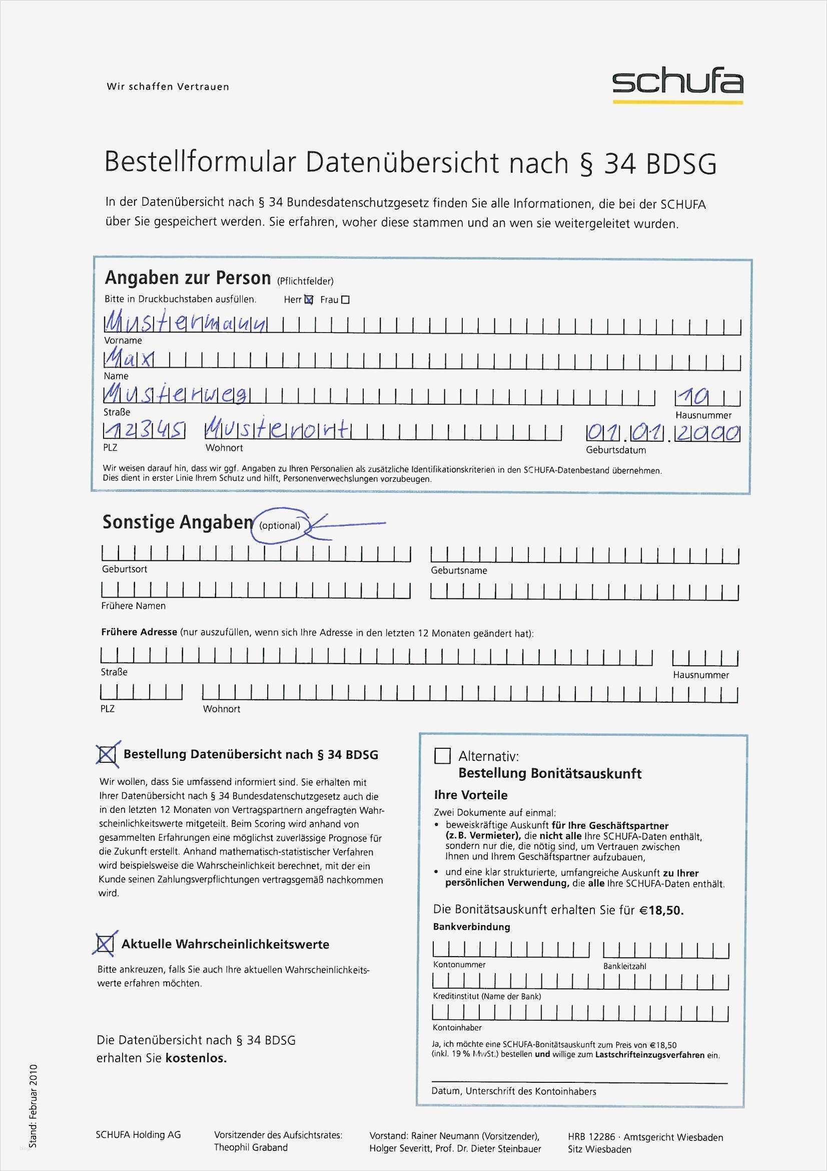 Vorlage Schufa Auskunft Für Vermieter Neu Tutorial – Kostenlose Schufa Auskunft Beantragen – Deineip De