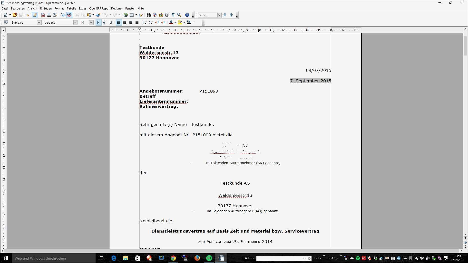 Vorlage Servicebericht Kostenlos Erstaunlich Angebote Verträge über Open Fice Odoo Gold Partner