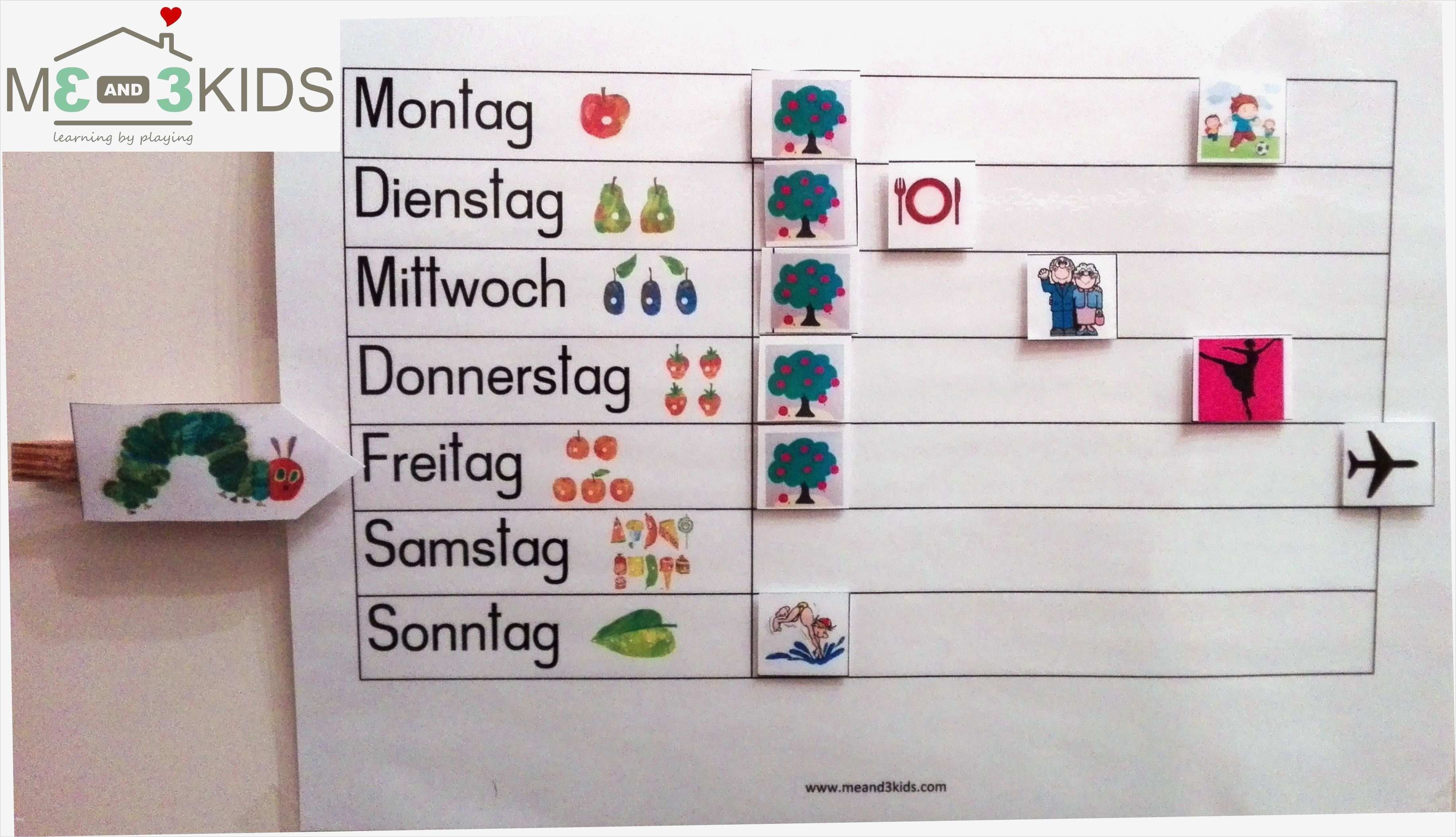 Vorlage Speiseplan Kindergarten Einzigartig Wochenplaner Timetable for Kids Kinder