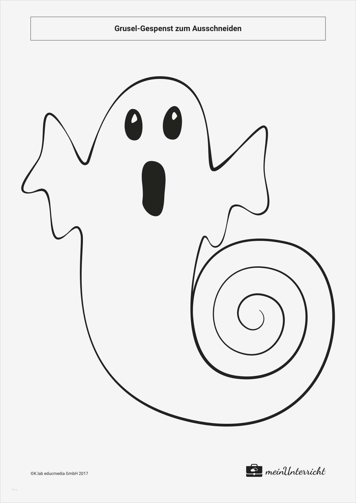 Vorlage Spirale Zum Ausschneiden Luxus Halloween Grusel Gespenst Basteln