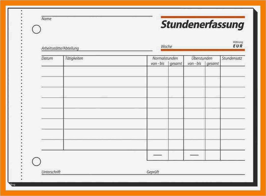 Vorlage Taschenkalender 2018 Erstaunlich 9 Stundenzettel Vorlage