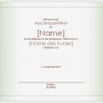 Vorlage Teilnahmebescheinigung Schulung Fabelhaft Zertifikate Fice