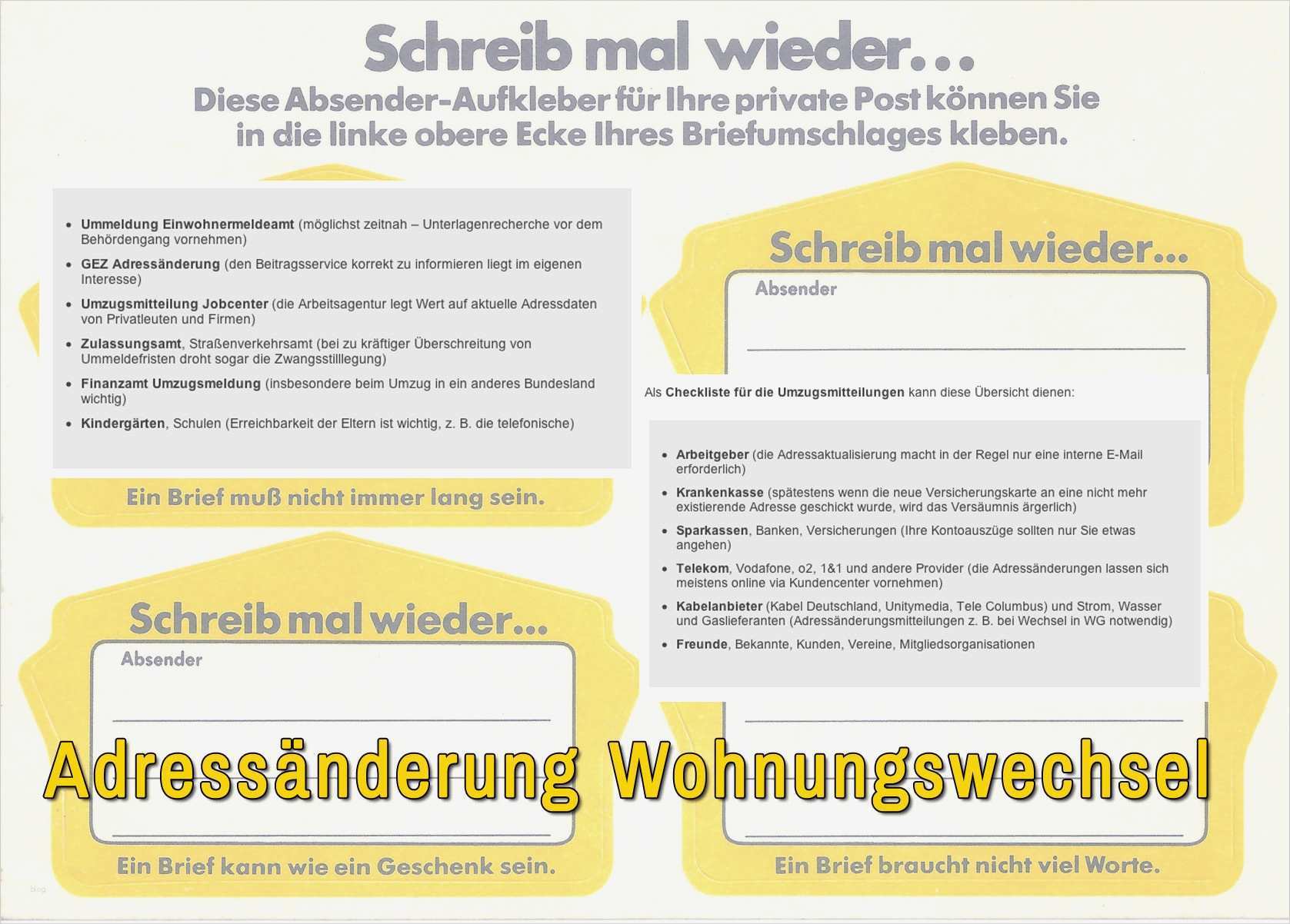 Vorlage Umzug Adressänderung Erstaunlich Adressänderung Umzug Vorlage – Vorlagen Kostenlos