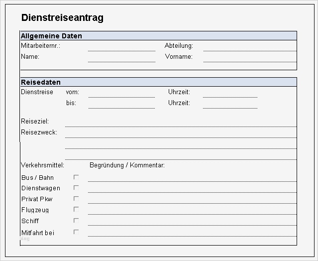 Vorlage Urlaubsantrag Excel Süß Vorlage formular Für Personalstammdatenblatt