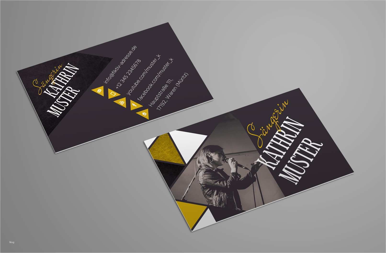 Vorlage Visitenkarte Indesign Beste Design Vorlagen Für Musiker & Bands Vol 2 Download