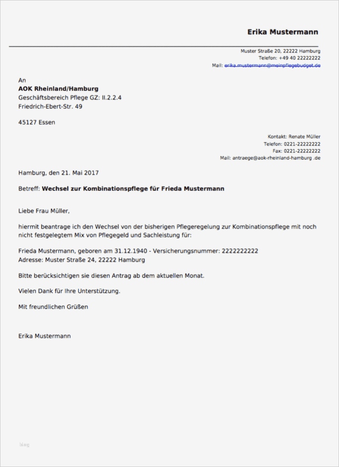 Vorlage Vollmacht Krankenkasse Genial Kombinationspflege