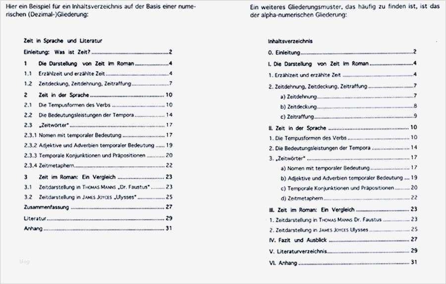 Vorlage Wissenschaftliche Arbeit Gut Beste Vorlage Für Eine Gliederung Ideen Beispiel