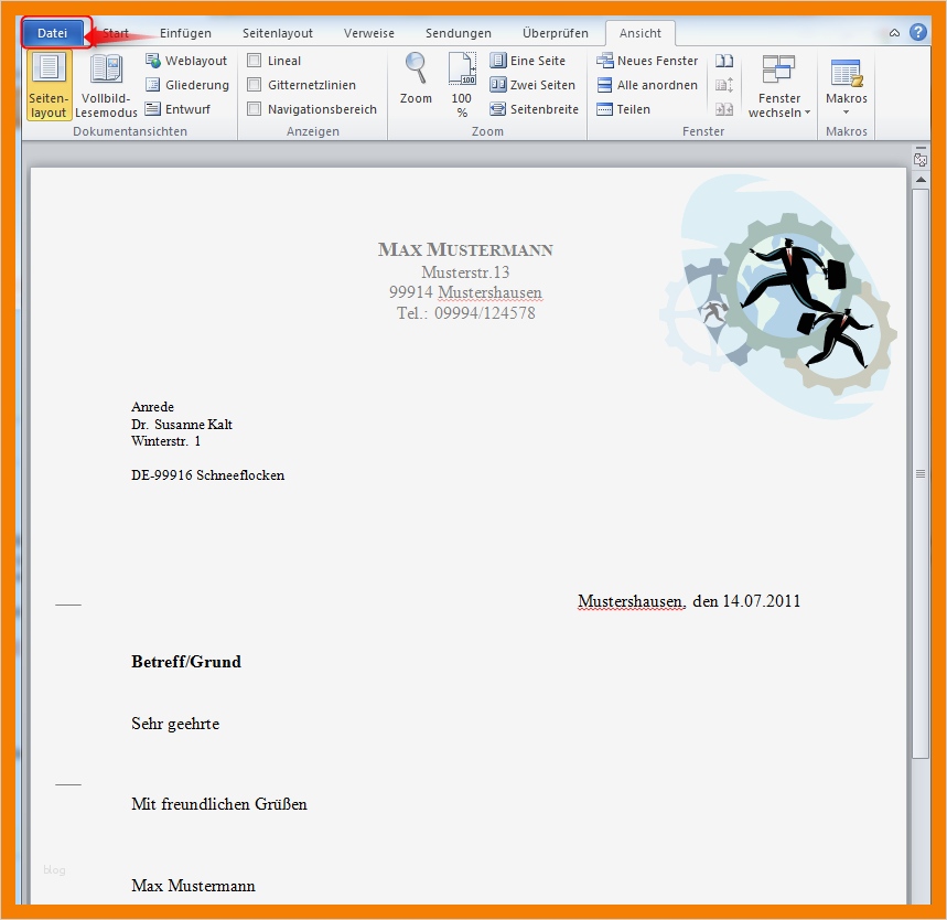 Vorlage Word Erstellen Beste 7 Briefkopfbogen Vorlage