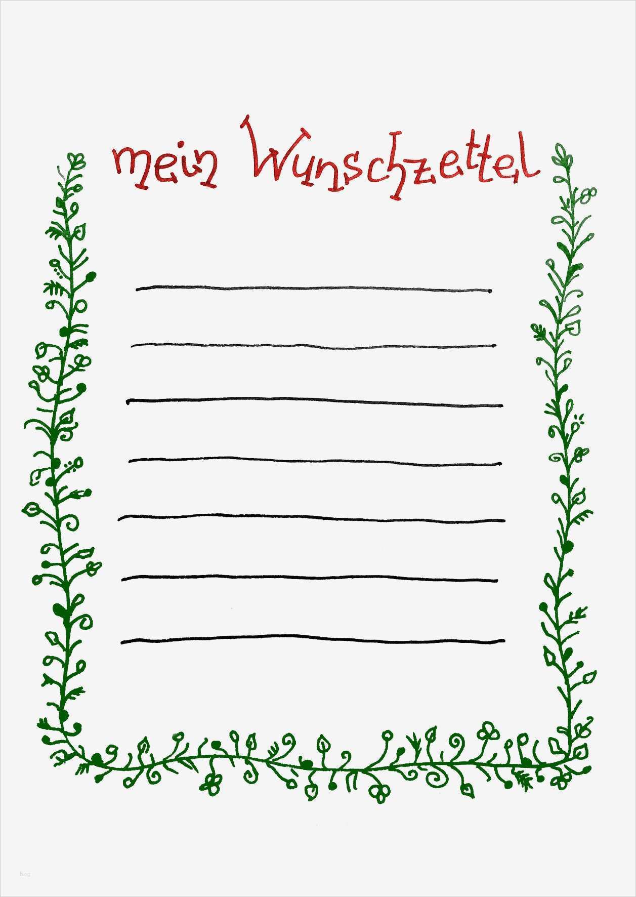 Vorlage Wunschzettel Weihnachten Angenehm Wunschzettel Vorlage Zum Ausdrucken