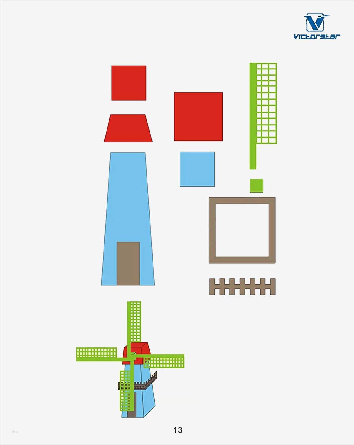 Vorlagen 3d Stift Schönste Eine Windmühle Aus Dem Victorstar 3d Stift Vorlagen Set