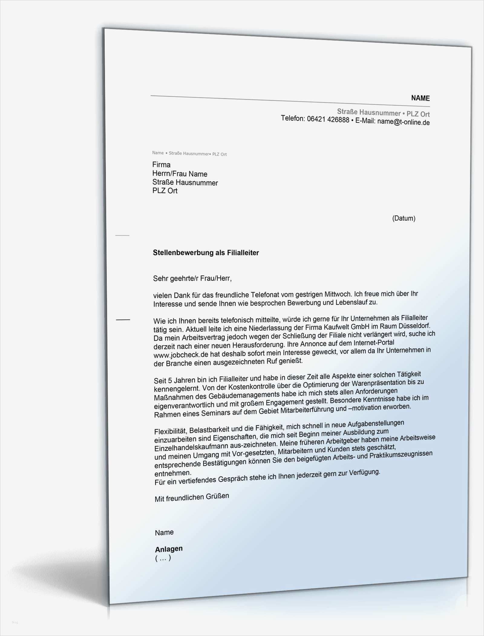 Vorlagen Anschreiben Bewerbung Kostenlos Genial Musteranschreiben Bewerbung Kostenlos Lebenslauf Beispiel