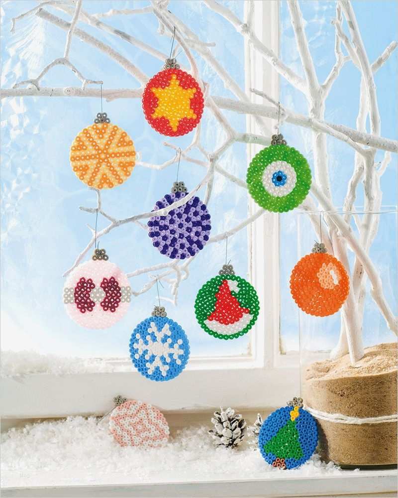 Vorlagen Bügelperlen Weihnachten Best Of Christbaumkugeln Aus Bügelperlen Idee Mit Anleitung