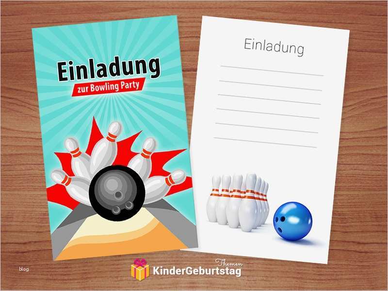 Vorlagen Einladungen Kostenlos Ausdrucken Best Of Einladung Kindergeburtstag Bowling Kegeln Kostenlose