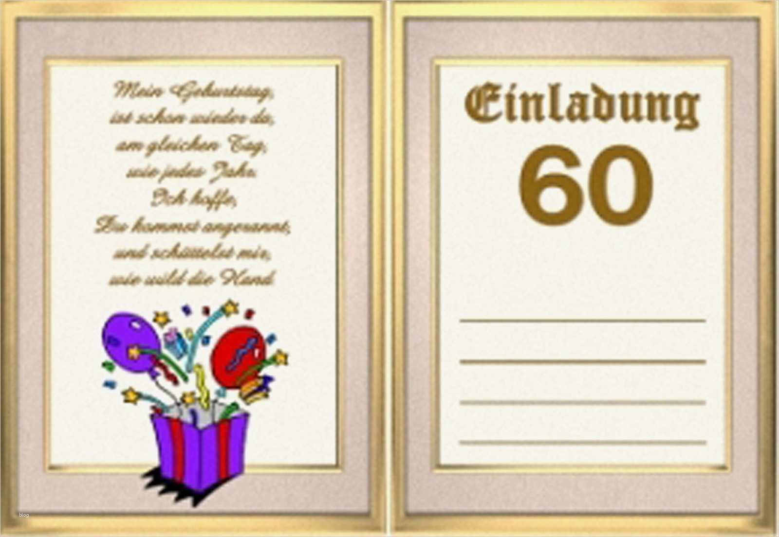 Vorlagen Für Einladungen Zum Geburtstag Schön 60 Geburtstag Einladung