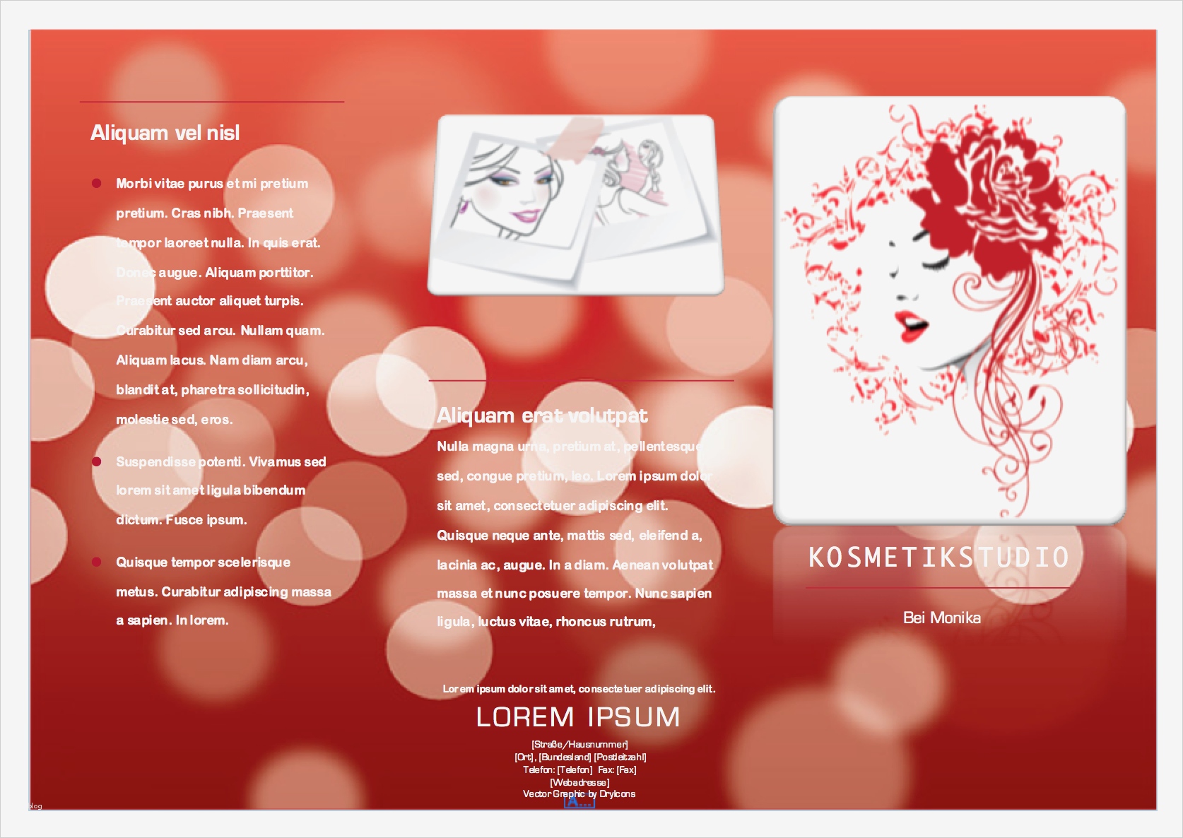 Vorlagen Für Flyer Schönste Kosmetikstudio