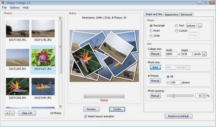 Vorlagen Für Fotocollagen Beste Shape Collage Download
