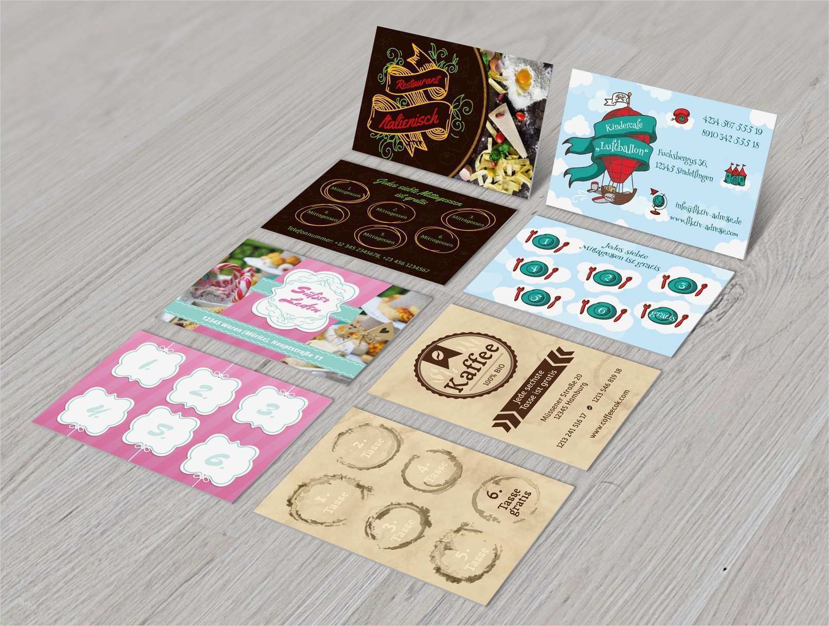 69 Gut Vorlagen Für Fotocollagen Galerie 2 Vorlagen Stempelkarten Terminkarten Bonuskarten erstellen