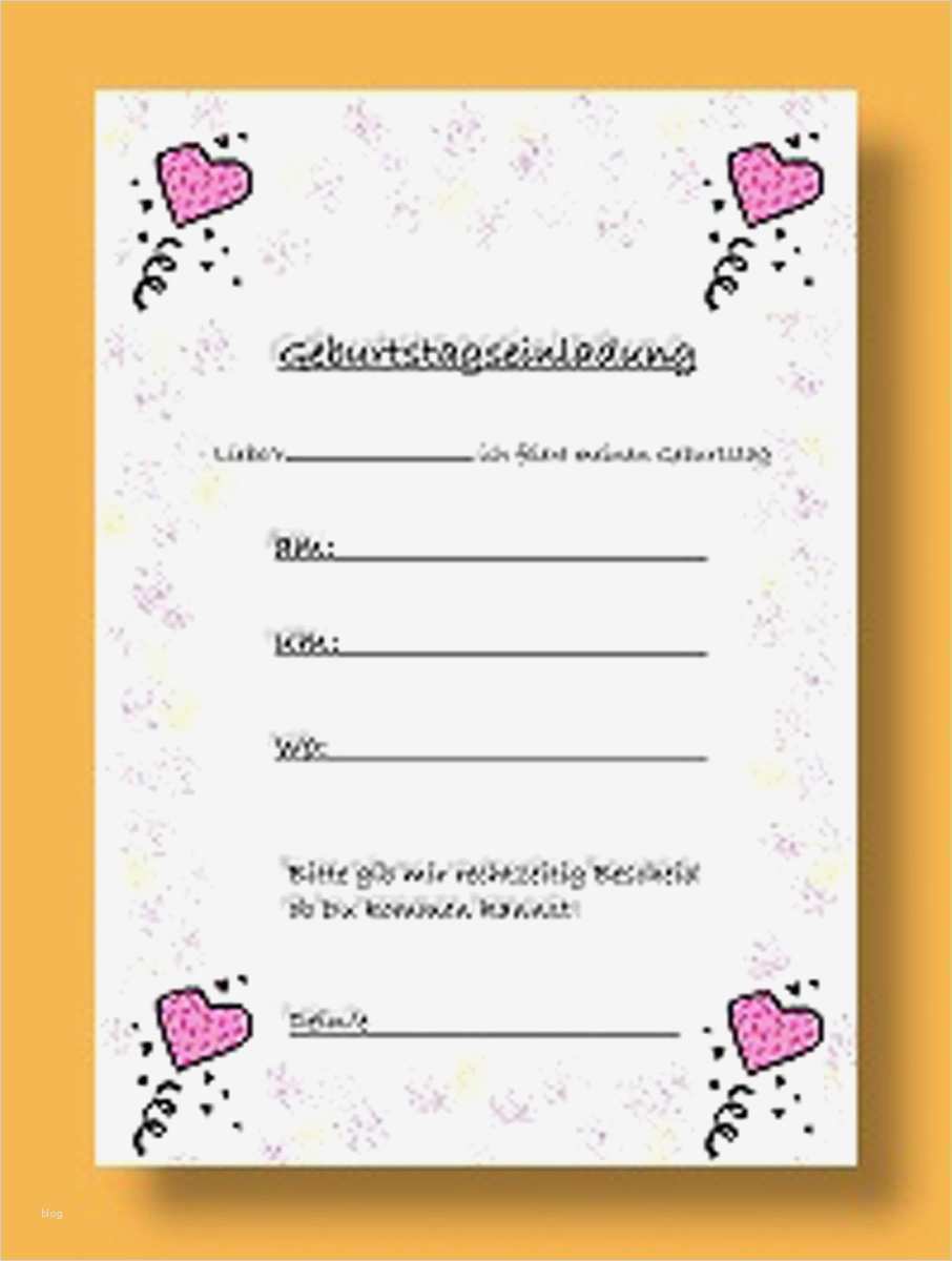 Vorlagen Für Geburtstagskarten Zum Ausdrucken Genial Vorlage Einladung Geburtstag