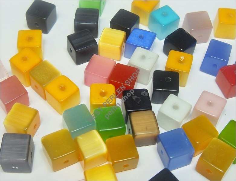 Vorlagen Für Männer Preisvergleich Genial 60 Katzenauge Perlen WÜrfel 6mm Mehrfarbig Glas Kette