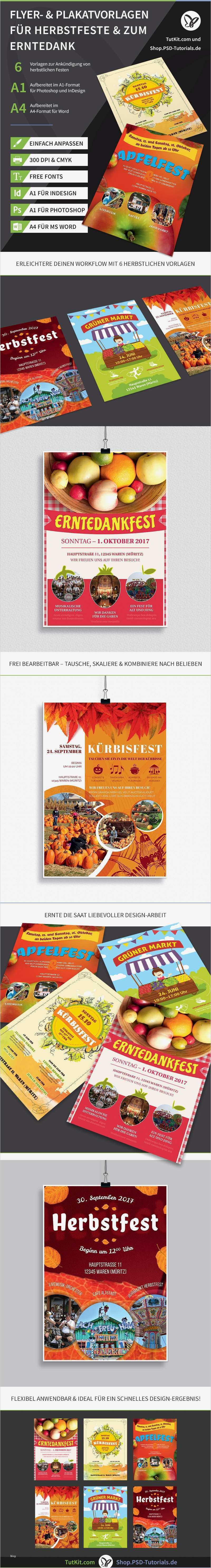 Vorlagen Für Quarkxpress Neu Flyer Und Plakatvorlagen Für Herbst Und Erntedankfeste