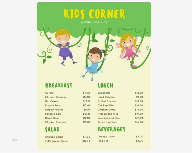 Vorlagen Für Speisekarten Zum Ausdrucken Cool 77 Kostenlose Speisekarten Vorlagen Zum Selbst Gestalten