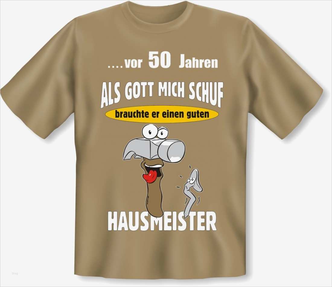 Lustiges T Shirt 50 Geburtstag für Hausmeister Geschenk