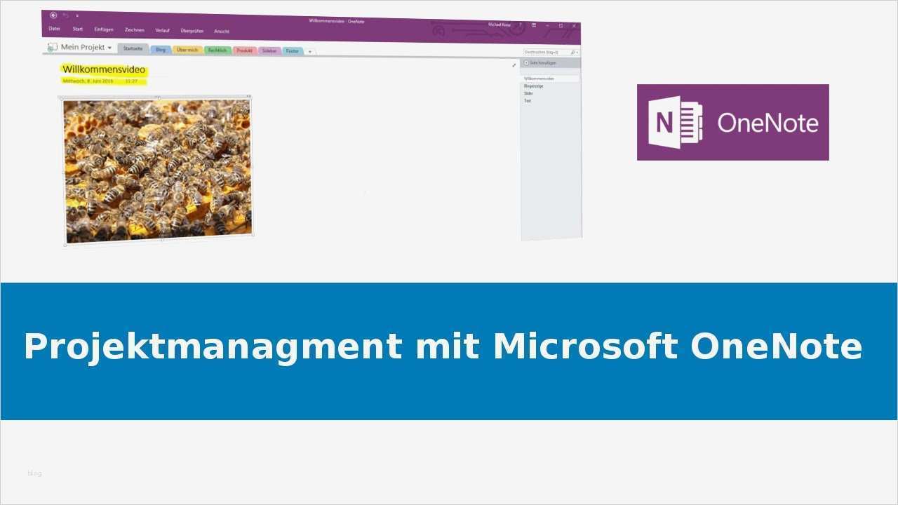 Vorlagen Onenote 2016 Best Of Projektmanagement Mit Enote