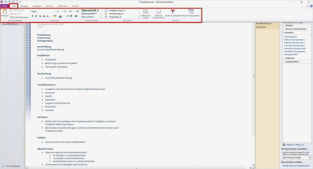 Vorlagen Onenote 2016 Genial Ungewöhnlich Microsoft Enote Vorlagen Galerie Beispiel