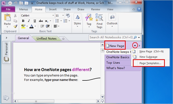 Vorlagen Onenote 2016 Genial where is Templates In Microsoft Enote 2010 2013 and 2016