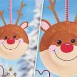 Vorlagen Zum Ausschneiden Weihnachten Einzigartig Pappteller Rentier Für Weihnachten Familie