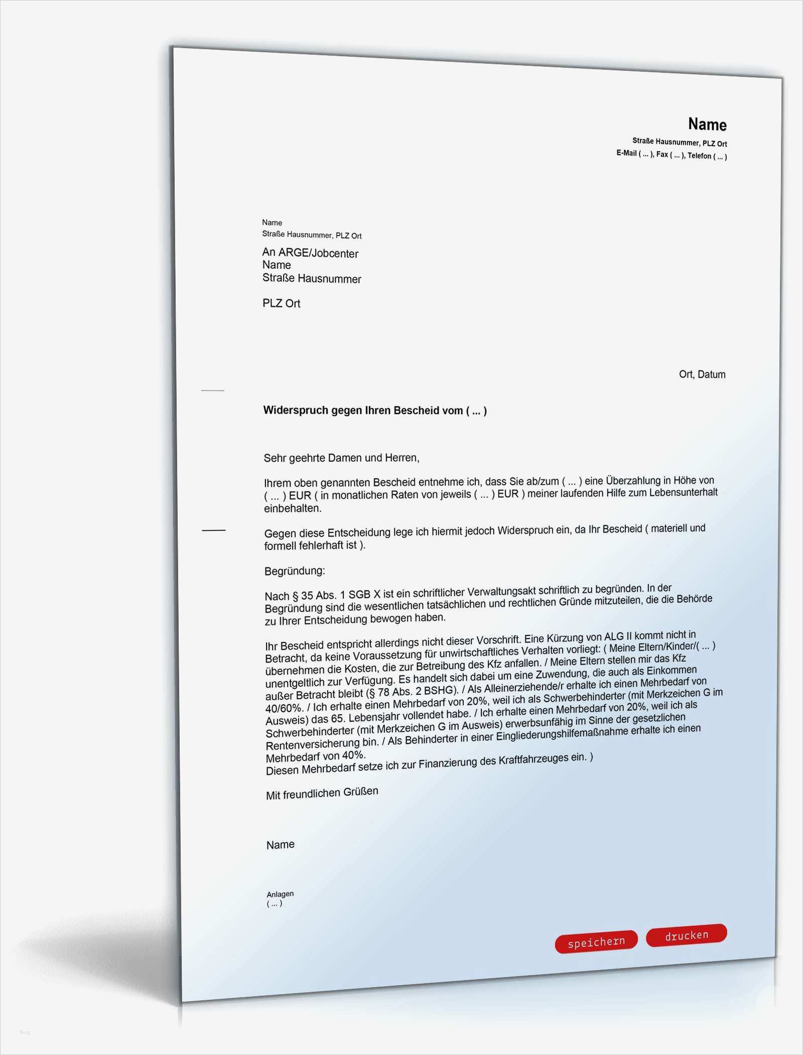 Wachbuch Vorlage Download Einzigartig Widerspruch Kürzung Alg Ii Kfz Besitz