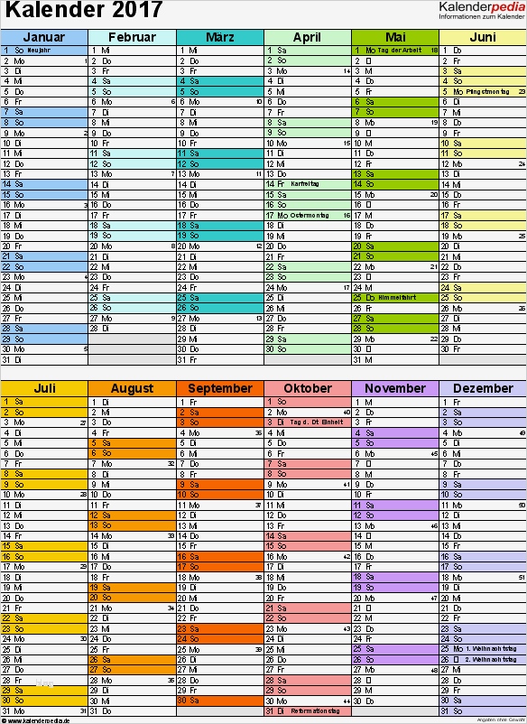 Wandkalender 2018 Vorlage Hübsch Kalender 2017 Zum Ausdrucken Als Pdf 16 Vorlagen Kostenlos