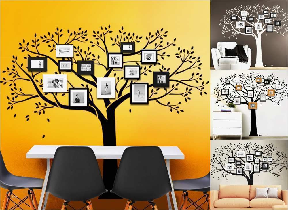 Wandtattoo Nach Vorlage Bewundernswert Wandtattoo Baum Mit Ästen Und Blättern W3277