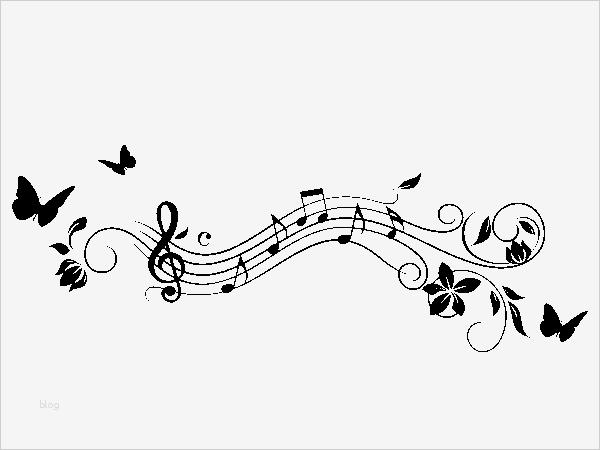 Wandtattoo Nach Vorlage Wunderbar Wandtattoo Noten Mit Schmetterlingen