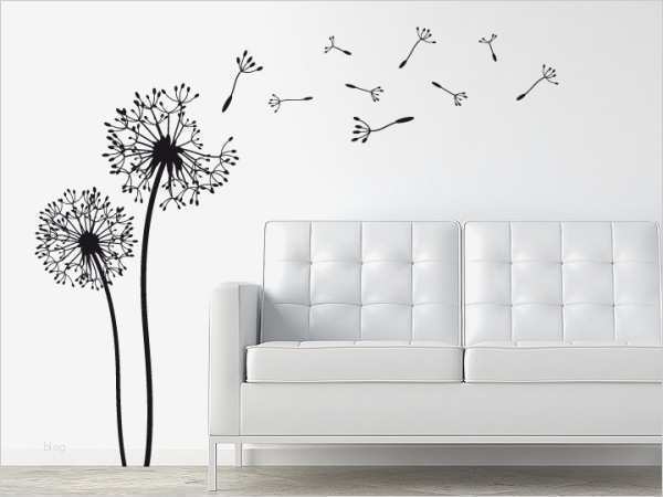 Wandtattoo Nach Vorlage Wunderbar Wandtattoo Pusteblume Löwenzahn